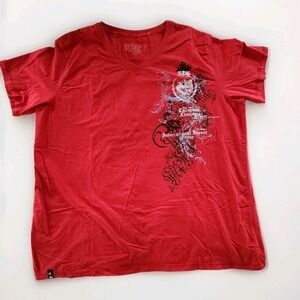 LL Cool J Graphic Tee Mens XXL Red Y2K Streetwear